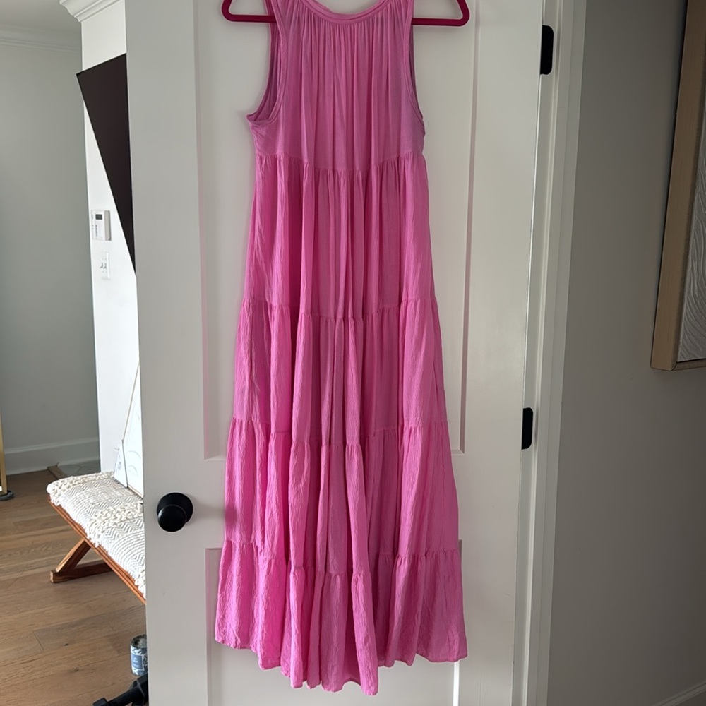 9Seed Pink Sleeveless Maxi Sundress - Picture 3 of 7